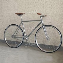 입문용 픽시 자전거 하이브리드 경륜 고등학생 클래식, AT25후프전기도금실버2세대프레임