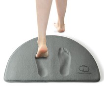 삼정866 메모리폼 극세사 반달 욕실매트 발매트, 삼정866 발매트, 상세페이지 참조