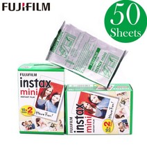 인스탁스 폴라로이드 필름 10-100매 fujifilm instax mini 9 흰색, 50매