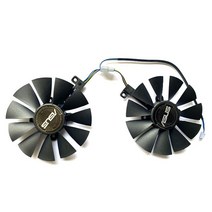 ASUS AREZ RX 470 580 EXPEDITION OC 그래픽용 쿨러 팬 T129215SU PLD09210S12HH 4 핀 RX580 RX570 RX470, 01 PLD09210S12HH