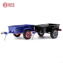 트레일게이터 자전거트레일러 바이크트레일러 국토종주수첩 124cars 용 핫 팀 알루미늄 미니 트레일러 98.5x68x54mm 총 길이, 푸른