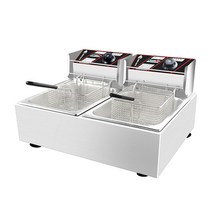 전기 튀김기 탁상형 2구 업소용 편의점 마트 식당, 8L + 8L 더블