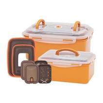 이지앤프리 황토누름독 김치통 4.7L + 8L 세트, 1세트