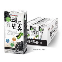 파스퇴르 쾌변두유 검은콩, 4560ml, 2개