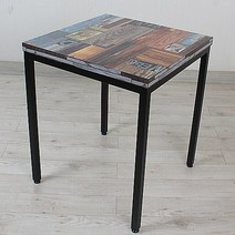 식당테이블 450x450 2인 업소용 식탁 사각 카페 탁자 lpm상판 철재다리 국내제작, 14.블럭