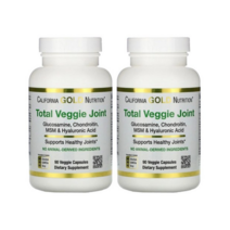 (2PACK)캘리포니아골드뉴트리션 토탈 베지 조인트 식물성 글루코사민 콘드로이친 MSM 히알루론산 90정, 2PACK, One Size