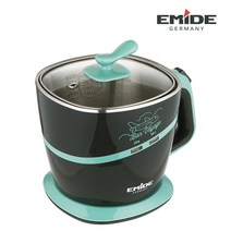 에미데 트레버 멀티쿠커 1.5L 라면냄비 다용저 전기 냄비