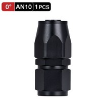 egr 밸브 검정색 AN6 8 10 스트레이트 45 90 도 오일 연료 스위블 호스 엔드 피팅 어댑터 키트 1 개, AN10 Straight Black