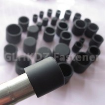 기계 부속 자재 베어링 스쿠류 커넥터 볼 밸브 샤프트 3-78mm 실리콘 고무 라운드 튜브 파이프 엔드 캡 블랭킹 커버 씰 스토퍼 U 모양 플러그 가구 의자 테이블 다리 패드 미끄, A 74.5mm (XY-9050), Black, 5 pcs