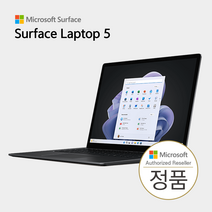 마이크로소프트 서피스 랩탑5 13.5인치 i7-1265U 16GB 256GB 블랙 [RB1-00021] Win11 Pro