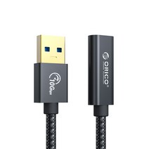 DDM 오리코 USB A to C 케이블 연장선 10Gbps PD60W ACF31, 100cm(ACF31-10)
