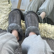 VANANA2 고퀄리티 소재 페이크퍼 여성 뮬 슬리퍼