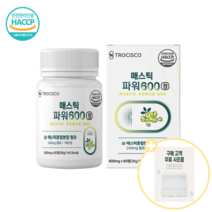 매스틱600 그리스산 매스틱검 메스틱검 키오스섬 매스틱나무 수액 양배추 브로콜리 치커리 프락토 올리고당 유산균 히알루론산 알로에베라겔분말 사은품 알약케이스 증정, 3통, 60정