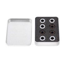 16pcs 세라믹 608 베어링 8*22*7mm ABEC 11 하이브리드 6 화이트 ZrO2 공 스케이트 보드 베어링 스케이트 인라인 롤러 스케이트 바퀴|Shafts|, 1개