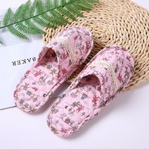 BOFO 이중바닥 더블쿠션 퀼트 거실 슬리퍼 실내화 이중바닥, 더블-12 핑크토끼, 1개