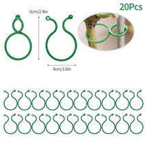 화분 지지대 넝쿨식물 화초 2050100pcs 플라스틱 정원 포도 나무 달아서 클립 넥타이 공장 번들 버클 링 홀더 정원 토마토 식물 스탠드 지원 도구, 6cm-20pcs