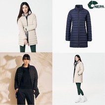 네파 NC송파점 겨울용 여성 3컬러 심플하고 모던한 디자인의 여성 미들 기장 코트 다운 자켓 베스타 긴기장 구스 다운 자켓 7F82050 SPJK 다운자켓