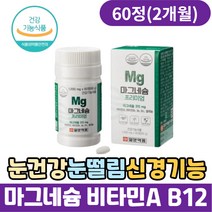 60대 눈건강 눈떨림 신경기능 마그네슘 비타민 A B12 셀레늄 영양제 신경 근육기능 항산화 마그네슘부족 등산 노인 50대 70대 80대 할머니 할아버지 추천 마그네슘하루권장량