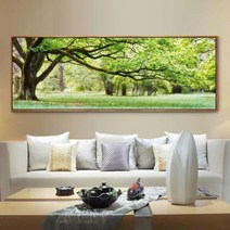 HAENGBUK 푸른 나무 보석십자수 초원 들판 풍경 비즈 구슬 붙이기 DIY, 하나, 180X70cm