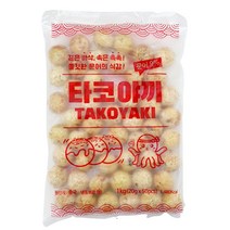 지엔씨푸드 냉동 타코야끼 1kg (20g x 50개) 9%함유 문어볼 문어빵 타코야키, 1개