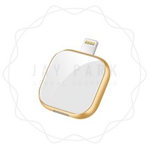 제이파크 아이폰 전용 OTG USB 갤럭시 호환 사진백업 8핀 대용량 외장 메모리 2in1, 256GB 화이트골드