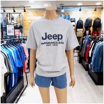 지프 불광점 ﻿(50% 할인) 남여공용 사이즈로 커플룩으로 추천하는 레귤러 핏의 데일리 아이템!! 렝글러 프린트 반팔 티셔츠!!