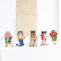 [홈앤스쿨] 두근두근아트 DIY 탈춤 나무 인형 만들기, 부네