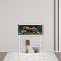축양장 어항다이 선반 2단 900 x 500 x 600, 화이트