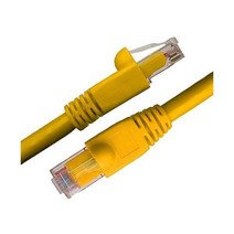 NTW 345-U6A-005YL Cat6 Snagless 비차폐 네트워크 패치 케이블, 5 ft_옐로우