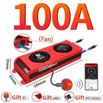 불박기 열프레스기 티셔츠 프린터 인쇄기 금박기 댈리 스마트 BMS LiFePo4 16S 48V 3S 12V 8S 12S 24S 24V 36V 60V 30A 60A 80A 100A, Li-ion 10S 36V BT_100A FAN