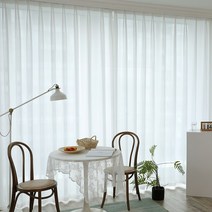 인테리어 거실 커튼 자수 광목자수 체크 원룸 암막 나비주름 북유럽 린넨 쉬폰