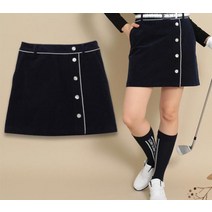 캘러웨이 여성 골프 코듀로이 스커트 C22228207 치마 하의 골지