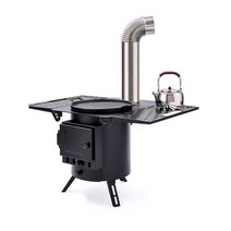 가마솥 아궁이 화덕 미니가마솥 무쇠화로 야외 캠핑용, 스탠다드 에디션+날개형