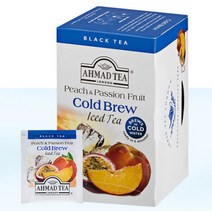 타닌 찬물용 복숭아 패션후르츠 아이스 티백 케이크차, 상세페이지참조