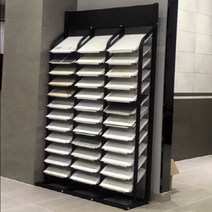 타일 세라믹 거치대 대리석 진열대 착지식 견본대 다목적 석 전시 진열장 디스플레이 도자기, E.300×300 샘플 3열 36층