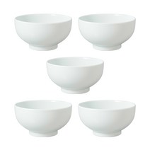 무인양품 MUJI 백자 대접 L 5개 4547315913053, 화이트