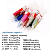 다이아몬드 연마제 1/6/8/12pcs 연마 래핑 페이스트 복합 세트 0.5-40 마이크론 도구, 14 W0.5-10 8pcs