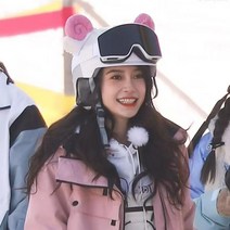 스키헬멧커버 스키장 인싸템 모자 보드 스키 귀여운 귀 장식 헬맷 스노우보드, 미디엄, M
