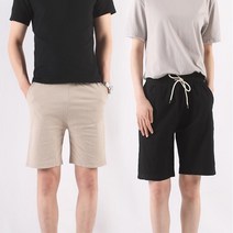 남성 여름 밴딩 반바지 린넨 워싱 5부 50대남성 시원