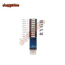 LED 전광판 모듈 간판 엘리베이터 광고LED 바 스트립 모듈 10 세그먼트 디지털 튜브 arduino용 발광, 한개옵션1, 04 10 steps-Green