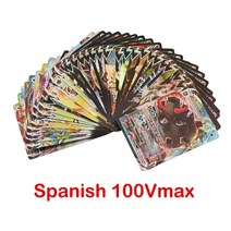 [포켓몬가오레] 포켓몬 TCG XY 진화 봉인 된 빛나는 운명 부스터 상자 영어 프랑스어 소장용 거래 Vmax 카드 게임 장난감, [03] 100Vmax Spanish
