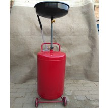 엔진 오일 석션기 펌핑오일기계 폐유회수 오일흡입기, 빨간색 단일 연결 공압 오일 드레인 원형 분지