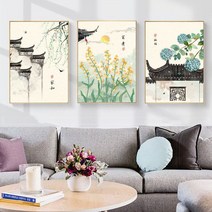 보석십자수 기와집 150x70cm5d 사무실 인테리어 그림 큐빅 비즈 십자수 도안, 1