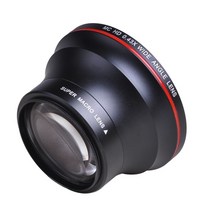 캠코더렌즈 카메라렌즈 Nikon D3400 및 소니 알파 카메라 용 55MM 0.43x 전문가 HD 광각 렌즈 (매크로 부, 01 Nikon