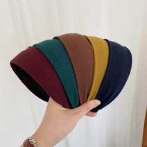 윤아 니트 와이드 머리띠 기본 무지 반다나 헤어밴드