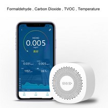 TVOC HCHO 센서 공기 에어질 기. 기능 포함. 온도 모니터. 가스 분석, 한개옵션0