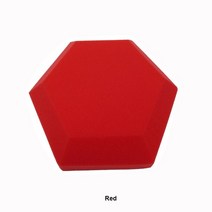 방음 패널 단영 흡음판 셀프 시공 스튜디오 어쿠스틱 육각형 폼 벽 난연 스폰지 색, 180x300mm, 빨간색, 6개