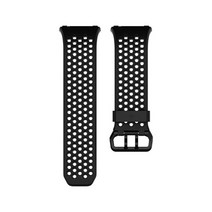 Fitbit Ionic 액세서리 스포츠 밴드 블랙/그레이 라지, Large