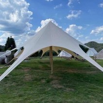 프리미엄 그늘막타프 대형 코튼 메쉬스크린 원터치타프, 10m X10m 붉은 너도밤나무