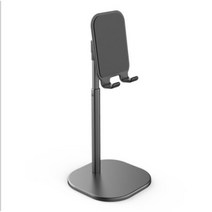 편리한 휴대폰 거치대 탁상형 핸드폰 거치대 휴대폰 고정대 사무실 핸드폰 거치대 스탠딩 길이조절 각도조절 스마트폰 거치대, 높이조절형, 블랙